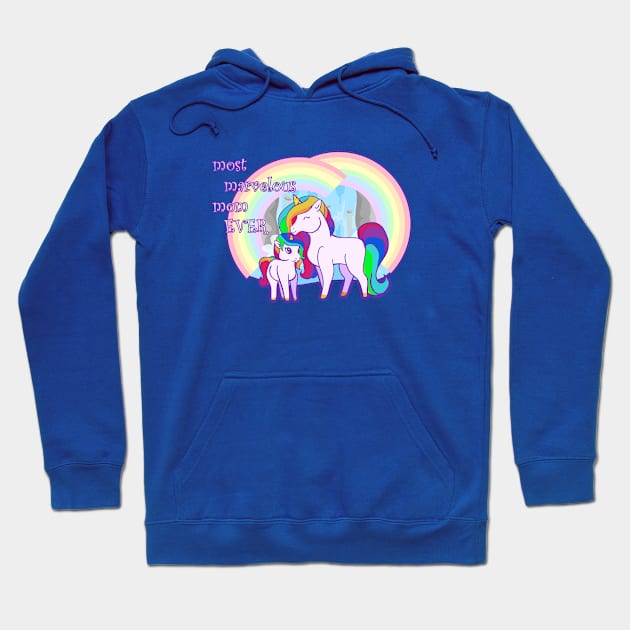 Best mom Unicorn Hoodie by Ashkerdoodles